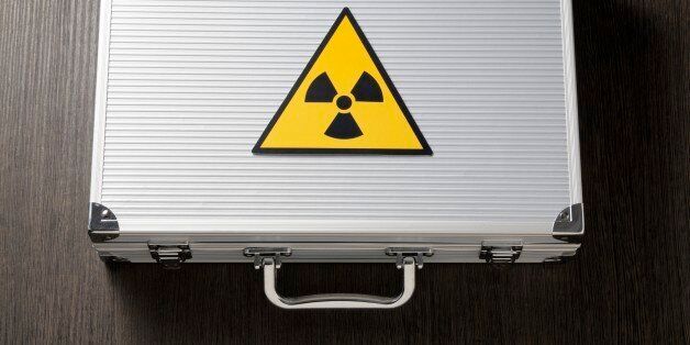 radioactivity on a suitcase
