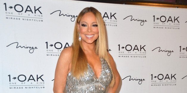 LAS VEGAS, NV - FEBRUARY 21: Singer/songwriter Mariah Carey arrives at 1 OAK Nightclub at the Mirage Hotel & Casino as she celebrates the second run of her Caesars Palace residency 'MARIAH #1 TO INFINITY' on February 21, 2016 in Las Vegas, Nevada. (Photo by Mindy Small/FilmMagic)