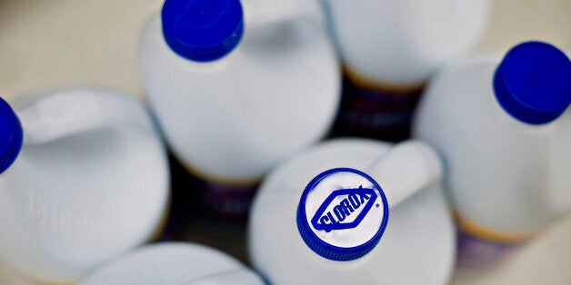 Clorox Co. brand bleach products are arranged for a photograph at a supermarket in Princeton, Illinois, U.S., on Thursday, Jan. 30, 2014. The Clorox Co. is scheduled to release earnings figures on Feb. 4, 2014. Photographer: Daniel Acker/Bloomberg via Getty Images