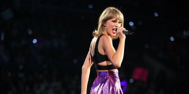 FILE - In this Aug. 22, 2015 file photo, Taylor Swift performs during the