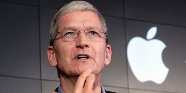 FILE - In this April 30, 2015, file photo, Apple CEO Tim Cook responds to a question during a news conference at IBM Watson headquarters, in New York. Apple has confirmed that itâs expecting an uncharacteristic decline in sales in the spring of 2016, amid signs of global economic weakness and overall slowing demand for new smartphones. So anticipation is building around Appleâs next iPhones, as investors and tech enthusiasts speculate over what might get the iconic Silicon Valley compa