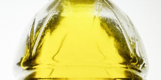 A bottle of Cretan olive oil