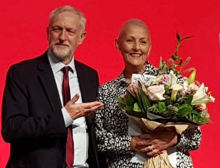 Labour's general secretary Jennie Formby with leader Jeremy Corbyn