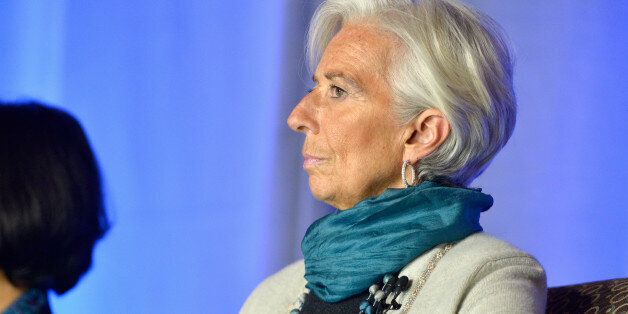 BOSTON, MASSACHUSETTS - JANUARY 31: International Monetary Fund Managing Director Christine Lagarde speaks at the Albright Institute Presents 'A Public Dialogue: Addressing Global Inequality' at Wellesly College on January 31, 2016 in Wellesley, Massachusetts. (Photo by Paul Marotta/WireImage)
