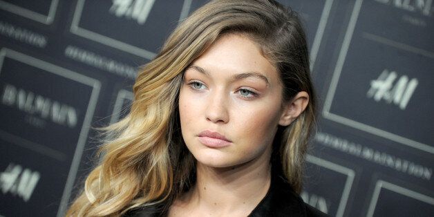 Gigi Hadid attending the Balmain X H&M Collection Launch at 23 Wall Street in New York City, NY, USA, on October 20, 2015.