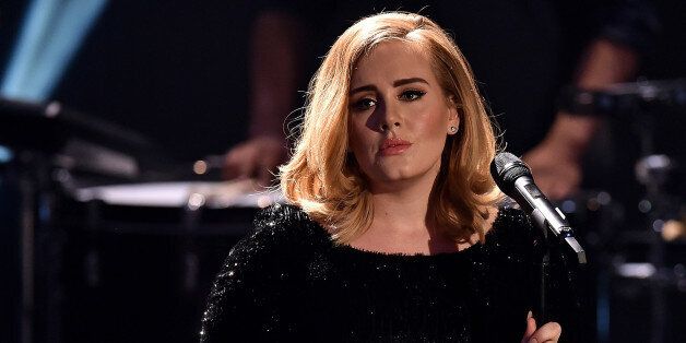 COLOGNE, GERMANY - DECEMBER 06: Adele attends the television show 2015! Menschen, Bilder, Emotionen - RTL Jahresrueckblick on December 6, 2015 in Cologne, Germany. (Photo by Sascha Steinbach/Getty Images)