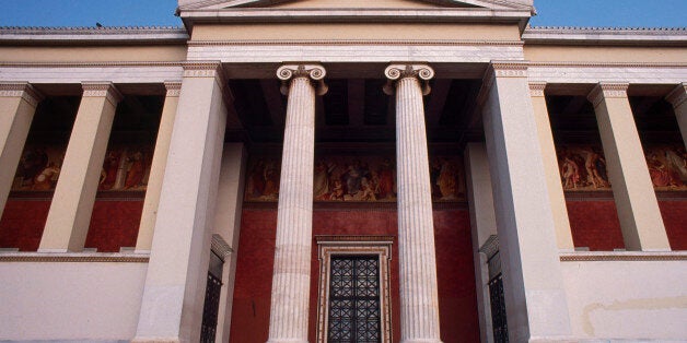 Greece. Athens. University of Athens. The National and Kapodistrian University of Athens, usually referred to simply as the University of Athens, is the oldest university in the region of the eastern Mediterranean and has been in continuous operation since its establishment in 1837. (Photo by Miguel Palacios/Cover/Getty Images)