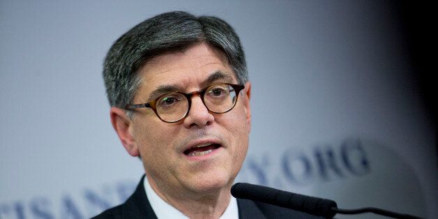 Jacob 'Jack' Lew, U.S. Treasury secretary, speaks at the Bipartisan Policy Center in Washington, D.C., U.S., on Tuesday, Oct. 27, 2015. President Barack Obama and top lawmakers from both parties reached a tentative budget agreement that would avert a U.S. debt default and lower chances of a government shutdown. Lew has said Congress must raise the debt ceiling by Nov. 3 or risk default. Photographer: Andrew Harrer/Bloomberg via Getty Images