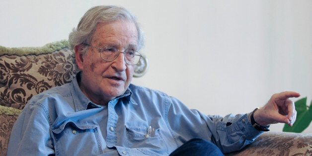 US academic and polemicist Noam Chomsky, who is a fierce critic of Israel, speaks to the media at a friend's house in Amman, Jordan, Monday, May, 17, 2010. An Israeli official says academic Noam Chomsky has been denied entry to the country. Interior Ministry spokeswoman Sabine Haddad said Chomsky was turned away for