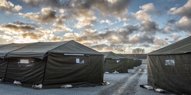 The new migrant reception camp in Vordingborg, 100 km south of Copenhagen, is opened to the media Thursday, Nov. 26, 2015. The camp will be able to house up to 2000 migrants and refugees. (Per Rasmussen/Polfoto via AP) DENMARK OUT