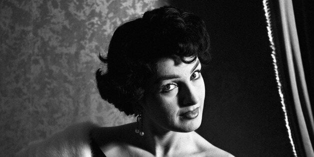Portrait of Italian actress Silvana Pampanini wearing an elegant dress. 1950s. (Photo by Mondadori Portfolio via Getty Images)