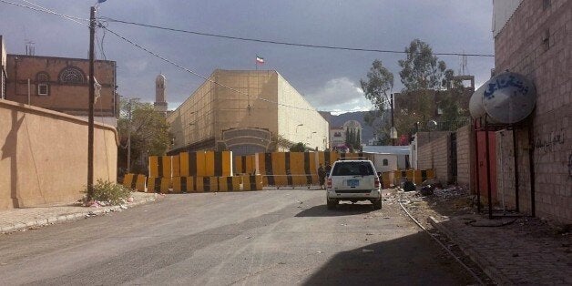 SANAA, YEMEN - JANUARY 7: An outside view of Iranian embassy in Sana'a after Iran said that Saudi Arabia launched airstrikes against the Iranian embassy in Yemens capital, Sanaa on January 7, 2016. No visible damage has been observed at Iran's Embassy in Yemen. (Photo by Abdullah Humran/Anadolu Agency/Getty Images)