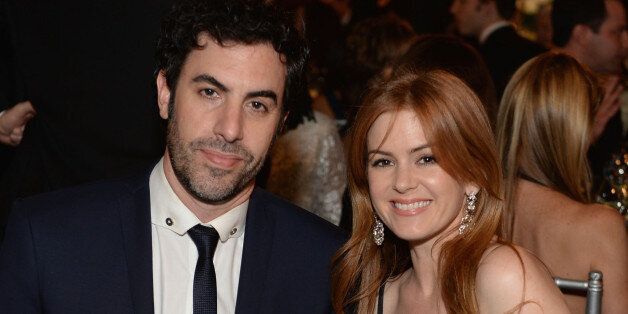 HOLLYWOOD, CA - JUNE 06: Actors Sacha Baron Cohen and Isla Fisher attend 41st AFI Life Achievement Award Honoring Mel Brooks at Dolby Theatre on June 6, 2013 in Hollywood, California. Special Broadcast will air Saturday, June 15 at 9:00 P.M. ET/PT on TNT and Wednesday, July 24 on TCM as part of an All-Night Tribute to Brooks. (Photo by Michael Kovac/WireImage)