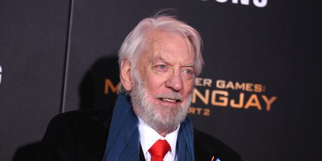Donald Sutherland seen at Los Angeles Premiere of Lionsgate's 'The Hunger Games: Mockingjay - Part 2' on Monday, November 16, 2015, in Los Angeles, CA. (Photo by Richard Shotwell/Invision for Lionsgate/AP Images)