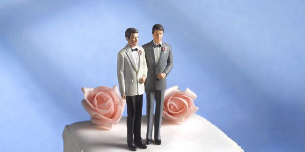 Gay wedding cake figurine