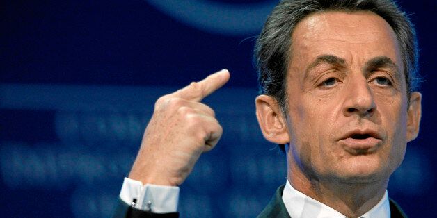 DAVOS/SWITZERLAND, 27JAN11 - Nicolas Sarkozy, President of France, gestures during the session 'Vision for the G20' at the Annual Meeting 2011 of the World Economic Forum in Davos, Switzerland, January 27, 2011...Copyright by World Economic Forum.swiss-image.ch/Photo by Moritz Hager