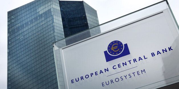 The headquarters of the European Central Bank (ECB) is pictured in Frankfurt am Main, western Germany, on December 3, 2015. The European Central Bank cut one of its key interest rates, the so-called deposit rate, to minus 0.30 percent in a bid to kickstart chronically low inflation in the euro area. AFP PHOTO / DANIEL ROLAND / AFP / DANIEL ROLAND (Photo credit should read DANIEL ROLAND/AFP/Getty Images)