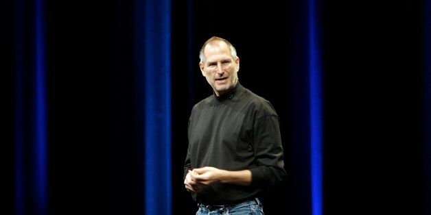 Steve Jobs speaks at his keynote at Apple's Worldwide Developer's Conference.