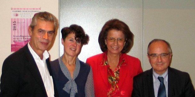 Από αριστερά: Βασίλης Γεωργούντζος, Donata Lerda, Λυδία Ιωαννίδου-Μουζάκα, Χρήστος Λιονής
