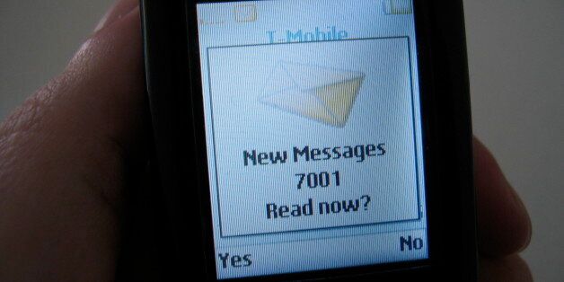 I haven't had my coffee yet, now I find 7001 new messages? No it turns out I have one text message from t-mobile, who reports themselves with the name "7001".. thanks t-mobile.
