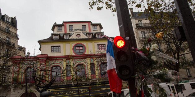 REPUBLIQUE, PARIS, FRANCE - 2015/11/20: 'Le Bataclan' concert hall in the 11th district of Paris, following a series of coordinated terrorists attacks on November 13. Islamic State (ISIS) jihadists claimed coordinated attacks in central Paris that killed at least 129 people and wounded hundreds at a concert hall (Le Bataclan), restaurants and the national stadium (Stade de France). (Photo by Guillaume Payen/LightRocket via Getty Images)