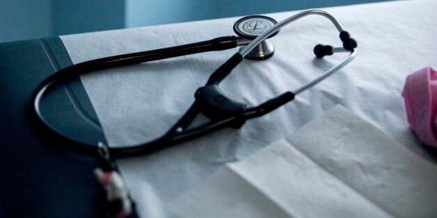 A stethoscope sits on an examination table in an exam room at a Community Clinic Inc. health center in Takoma Park, Maryland, U.S., on Wednesday, April 8, 2015. Led by the American Medical Association, three of the top five spenders on congressional lobbying have waged a campaign to urge Congress to revamp the way Medicare pays physicians and end the cycle of 'doc fix' patches. Senate leaders predict quick action on House-passed legislation when Congress returns April 13 from its two-week recess. Photographer: Andrew Harrer/Bloomberg via Getty Images