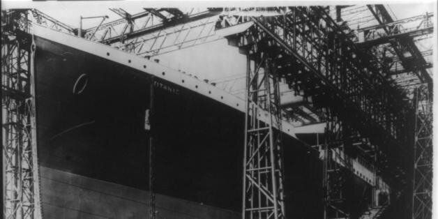 The Titanic under construction