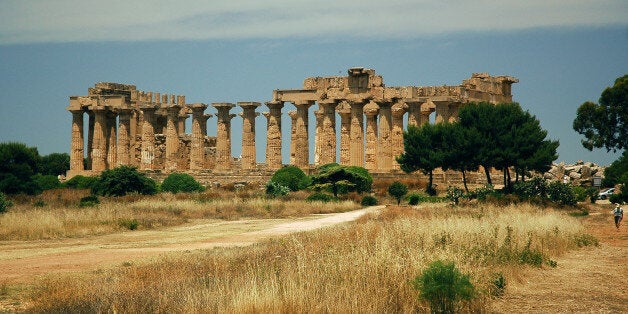 The Acropolis, Selinunte Greek ruins, Sicily.