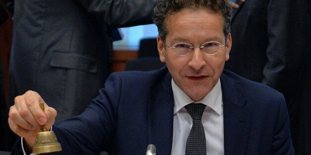 BRUSSELS, BELGIUM - NOVEMBER 09: The president of the Eurogroup Jeroen Dijsselbloem starts the Eurogroup finance ministers meeting in Brussels, Belgium on November 09, 2015. (Photo by Dursun Aydemir/Anadolu Agency/Getty Images)