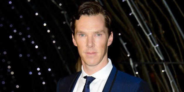 FILE - In this Feb. 7, 2015 file photo, British actor Benedict Cumberbatch arrives for the British Academy Television Awards 2015 Nominees Party at Kensington Palace in central London. Cumberbatch has broken a record while being filmed playing the lead of âHamlet.â More than 225,000 viewers watched Cumberbatch tackle the melancholy prince of Denmark at movie theaters around the world on Thursday, Oct. 15, in a telecast from Londonâs Barbican Theatre. (Photo by Jonathan Short/Invision/AP, File)
