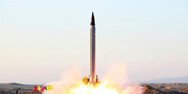 This picture released by the official website of the Iranian Defense Ministry on Sunday, Oct. 11, 2015, claims to show the launching of an Emad long-range ballistic surface-to-surface missile in an undisclosed location. Iran successfully test fired a new guided long-range ballistic surface-to-surface missile, state TV reported on Sunday. It was the first such a test since Iran and world powers reach a historical nuclear deal. Iran's Defense Minister Gen. Hossein Dehghan, told the channel that th