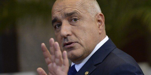 Bulgaria's Prime Minister Boyko Borissov leaves after an European Council leaders' summit, at the European Council in Brussels, on October 15, 2015. AFP PHOTO/Thierry Charlier (Photo credit should read THIERRY CHARLIER/AFP/Getty Images)