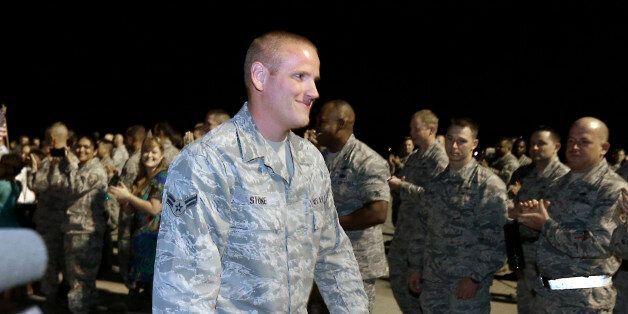 U.S. Air Force Airman 1st Class Spencer Stone, one of three Americans that tackled a heavily armed gunman...