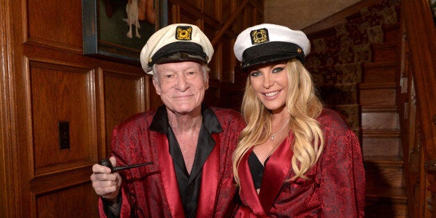 Los Angeles, CA - OCTOBER 25: Hugh Hefner and Crystal Hefner attend Playboy Mansion's Annual Halloween Bash at The Playboy Mansion on October 25, 2014 in Los Angeles, California. (Photo by Charley Gallay/Getty Images for Playboy)