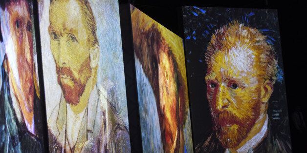 BEIJING, CHINA - SEPTEMBER 08: (CHINA OUT) A multimedia art show of Vincent Van Gogh's artworks opens at Joy City in Chaoyang District on September 8, 2015 in Beijing, China. More than 3,000 pictures of Vincent Van Gogh highlighted the art show and they showed to the public with projection technology. The art show will last for three months to the beginning of December. (Photo by ChinaFotoPress/ChinaFotoPress via Getty Images)