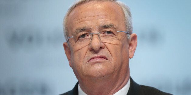 WOLFSBURG, GERMANY - MARCH 13, 2014: In this file photo Volkswagen CEO Martin Winterkorn attends the company's annual press conference on March 13, 2014 in Wolfsburg, Germany. Winterkorn announced on September 22, 2015 that he will not step down following the diesel emissions scandal that Volkswagen has admitted could affect up to 11 million VW cars. (Photo by Sean Gallup/Getty Images)