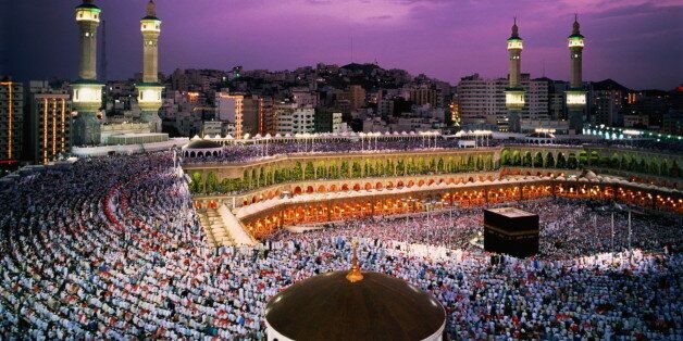 Mecca is the focus of the hajj, (pilgrimage) that every Muslim must try to make at least once in his life. At centre of the Great Mosque complex (al Haram) sits Kaaba, a windowless black edifice said to have been built by Abraham, the Hebrew patriarch.