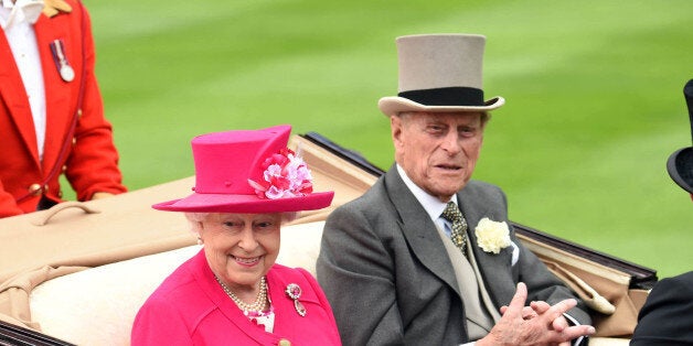 Photo by: KGC-03/STAR MAX/IPx 2015 6/16/15 Her Majesty Queen Elizabeth II and Prince Philip The Duke of Edinburgh at Royal Ascot Day One at Ascot Racecourse. (Berkshire, England, UK)