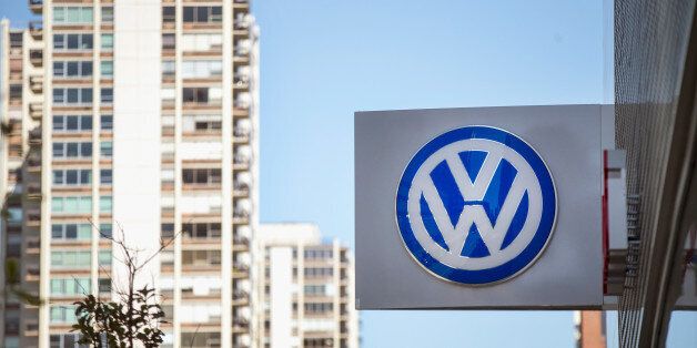 CHICAGO, IL - SEPTEMBER 22: A sign marks the location of a Volkswagen dealership on September 22, 2015 in Chicago, Illinois. The Environmental Protection Agency (EPA) has accused Volkswagen of installing software on nearly 500,000 diesel cars in the U.S. to evade federal emission regulations. The cars in question are 2009-14 Jetta, Beetle, and Golf, the 2014-15 Passat and the 2009-15 Audi A3. As many as 11 million cars worldwide could be affected by the deception. (Photo by Scott Olson/Getty Images)