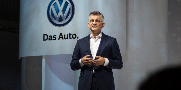 NEW YORK, NY - SEPTEMBER 21: Michael Horn speaks onstage during the 2016 Volkswagon Passat unveiling and special performance by Lenny Kravitz at the Duggal Greenhouse on September 21, 2015 in New York City. (Photo by Santiago Felipe/Getty Images)