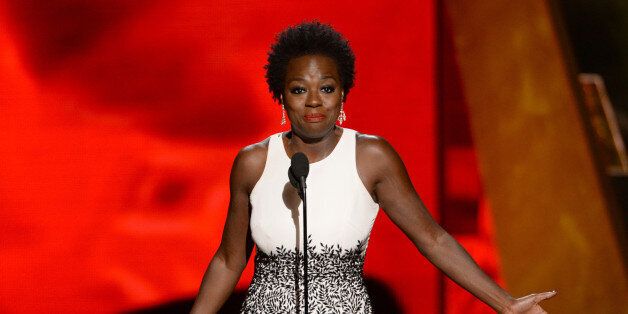 IMAGE DISTRIBUTED FOR THE TELEVISION ACADEMY - Viola Davis accepts the award for outstanding lead actress in a drama series for âHow to Get Away With Murderâ at the 67th Primetime Emmy Awards on Sunday, Sept. 20, 2015, at the Microsoft Theater in Los Angeles. (Photo by Phil McCarten/Invision for the Television Academy/AP Images)