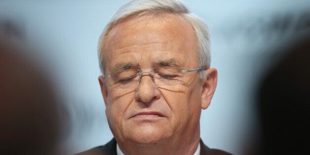 WOLFSBURG, GERMANY - SEPTEMBER 22: In this file photo Volkswagen CEO Martin Winterkorn attends the company's annual press conference on March 13, 2014 in Wolfsburg, Germany. Winterkorn announced on September 22, 2015 that he will not step down following the diesel emissions scandal that Volkswagen has admitted could affect up to 11 million VW cars. (Photo by Sean Gallup/Getty Images)