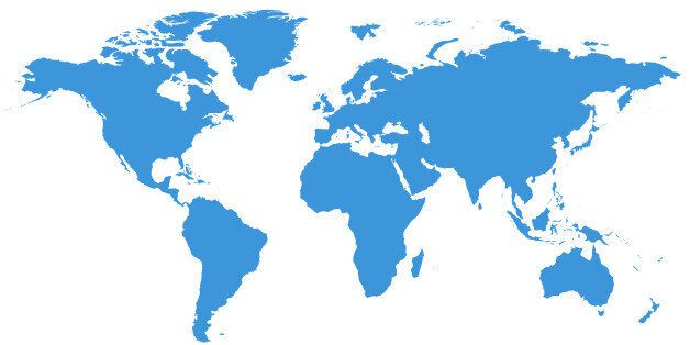 World Map with Clipping Path