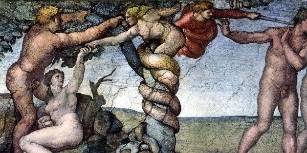 (GERMANY OUT) Fresco (detail) in the Sistine Chapel, Vatican, Rome by Michelangelo: Fall of Man and Expulsion from Paradise, around 1510 (Photo by ullstein bild/ullstein bild via Getty Images)