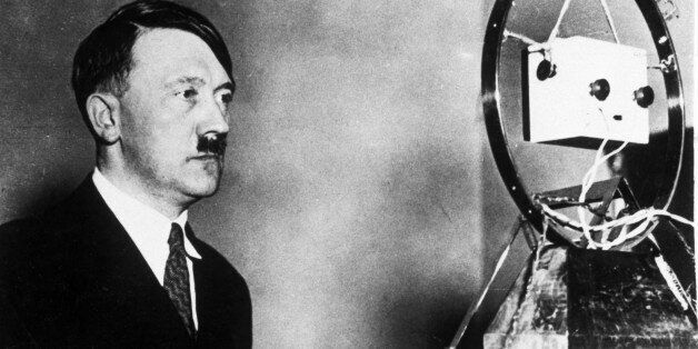 GERMANY - NOVEMBER 29: Adolf Hitler, c 1931. ' Hitler in front of a microphone. (Photo by Daily Herald Archive/SSPL/Getty Images)