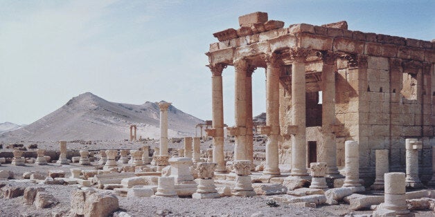 The temple of Baal-Shamin in Palmyra, Syria, circa 1960. (Photo by Archive Photos/Getty Images)