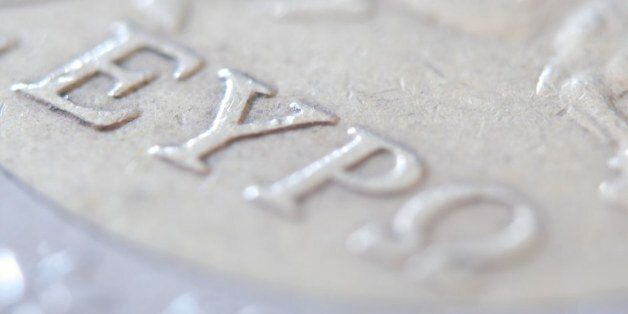 Close-up of a 2-euro coin