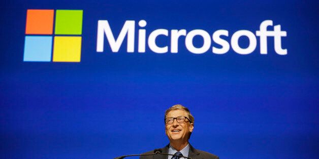 Microsoft chairman Bill Gates speaks at the company's annual shareholder meeting Tuesday, Nov. 19, 2013, in Bellevue, Wash. (AP Photo/Elaine Thompson)