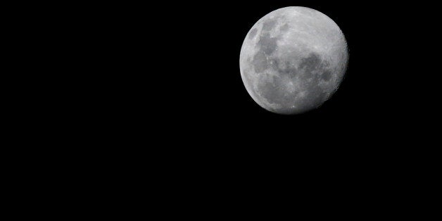 SANTIAGO, CHILE - JUNE 29: Detail of the full moon during the 2015 Copa America Chile Semi Final match between Chile and Peru at Nacional Stadium on June 29, 2015 in Santiago, Chile. (Photo by Gabriel Rossi/LatinContent/Getty Images)