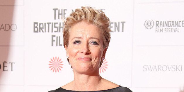 Actress Emma Thompson arrives for the British Independent Film Awards at Old Billingsgate Market in central London, Sunday, Dec. 7, 2014. (Photo by Joel Ryan/Invision/AP)